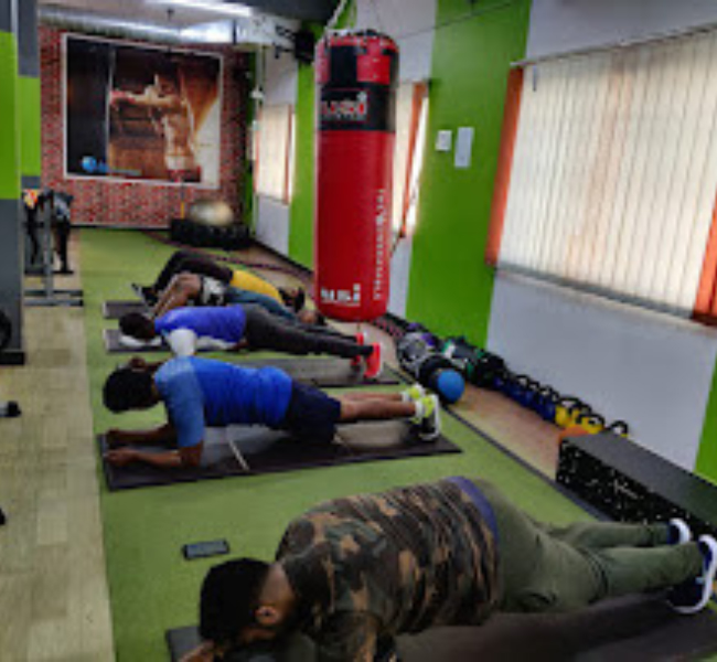 HIIT class in session