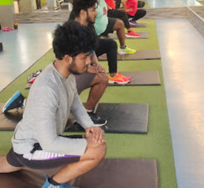 HIIT class in session